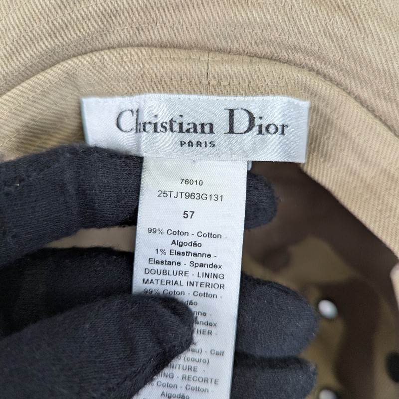 莉亞精品♡Dior 牛仔漁夫帽 尺碼57 近新閒置-9
