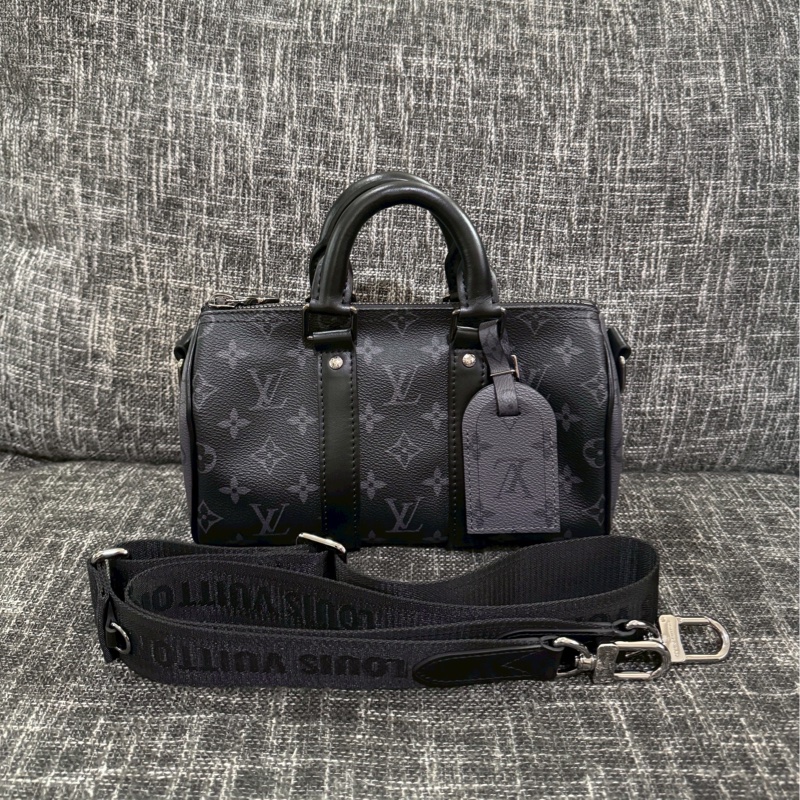 LV keepall 25黑老花-0