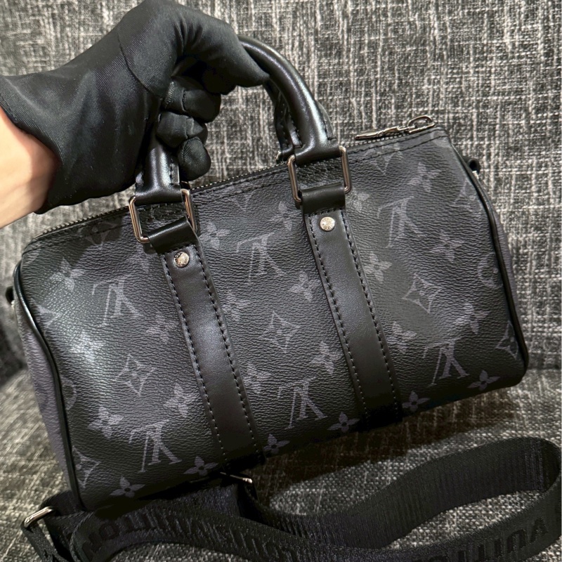 LV keepall 25黑老花-3