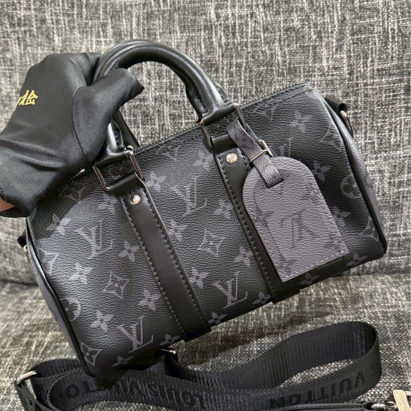 LV keepall 25黑老花-4