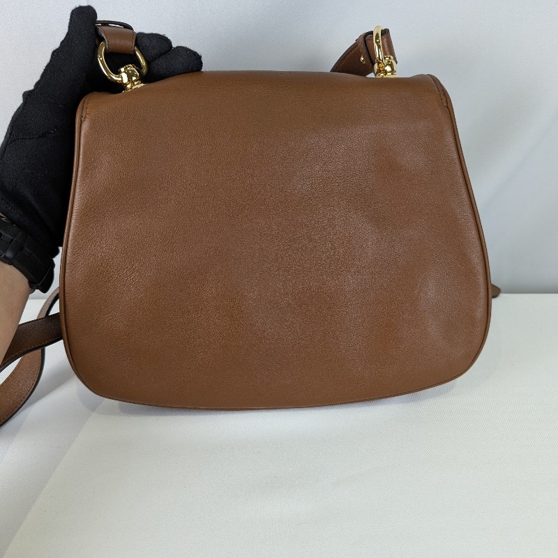 莉亞精品♡Gucci Blondie 馬鞍包 棕 二手美包-6