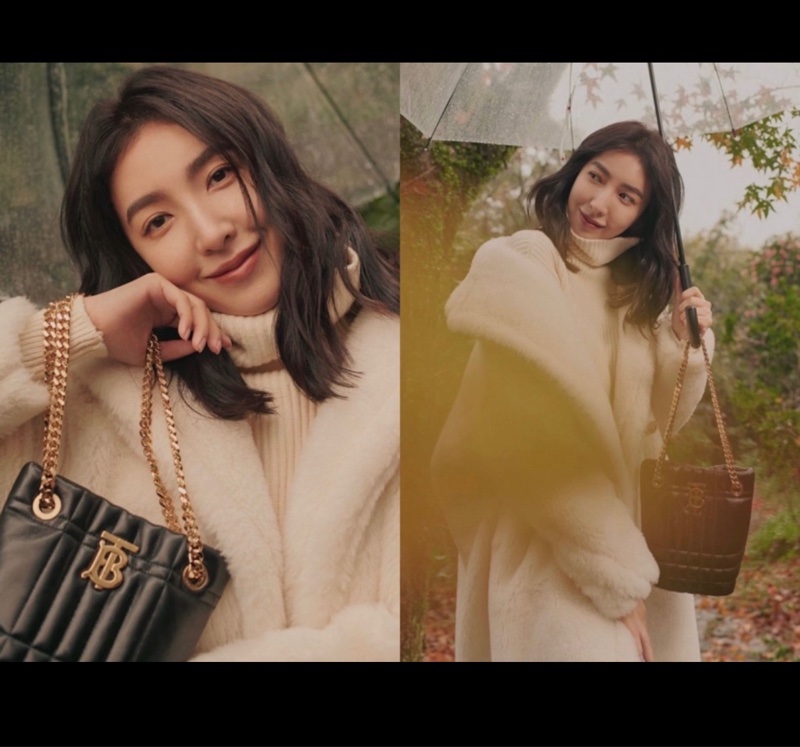 🌟BURBERRY Lola 24K鏈條絎縫羔羊皮迷你水桶包-1