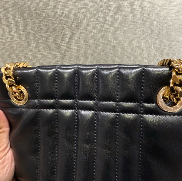 🌟BURBERRY Lola 24K鏈條絎縫羔羊皮迷你水桶包-6