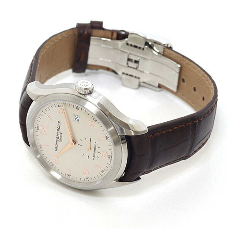 Baume & Mercier Clifton 男士手錶 MOA10054 象牙色錶盤自動-2
