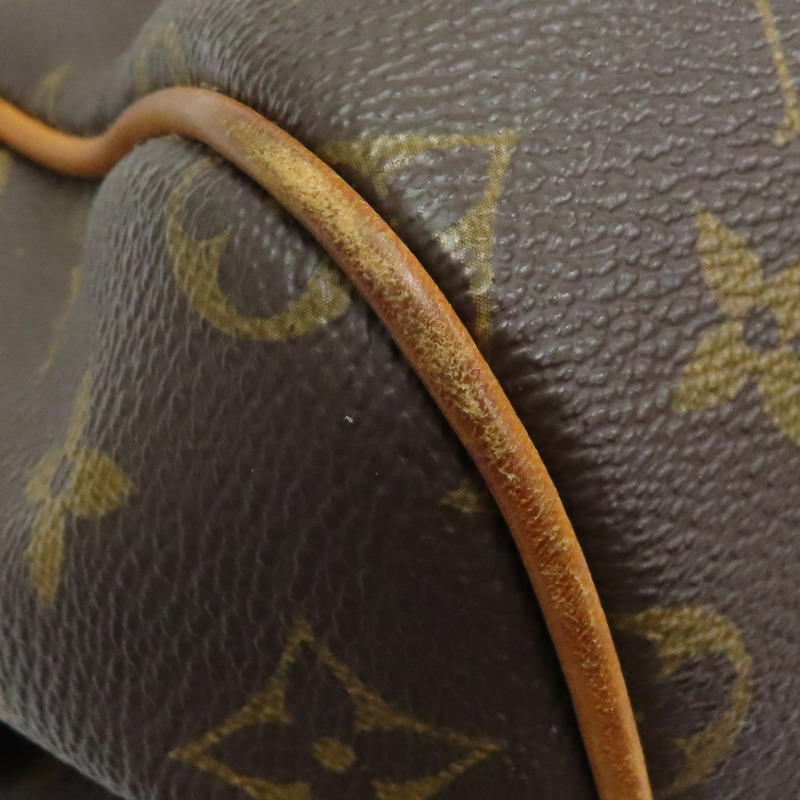 棕色 原花 帆布 Montorgueil PM 手提包 保齡球包 M95565-13