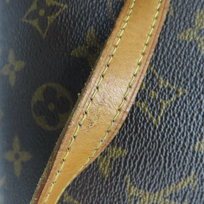 棕色 原花 帆布 Montorgueil PM 手提包 保齡球包 M95565-15