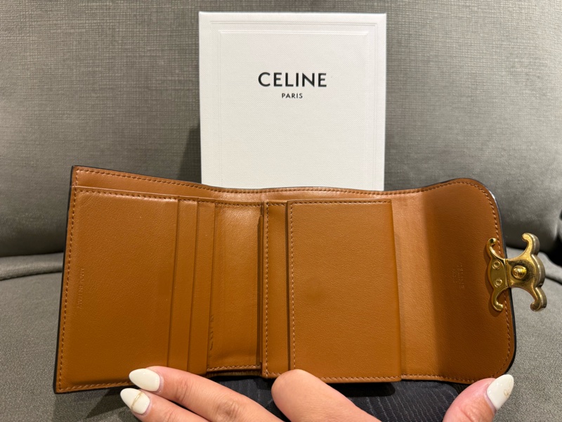 🌟CELINE TRIOMPHE經典凱旋門老花短夾-1