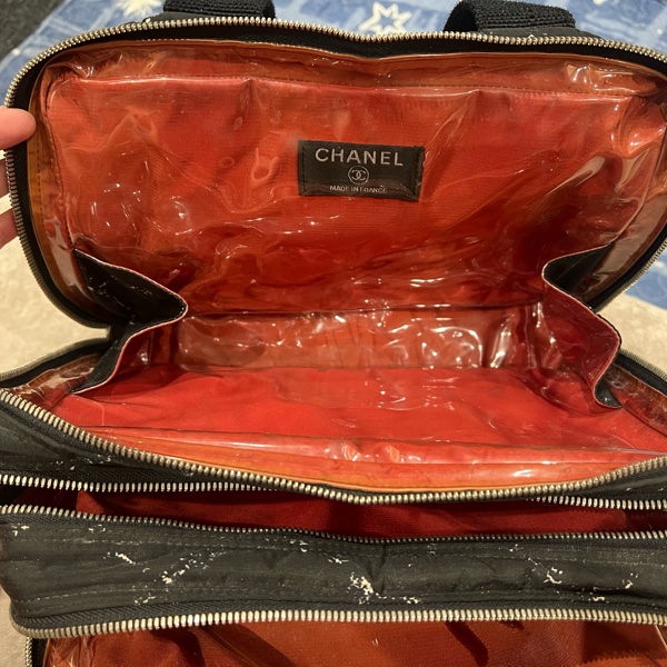 Chanel老香手提帆布旅行包-4