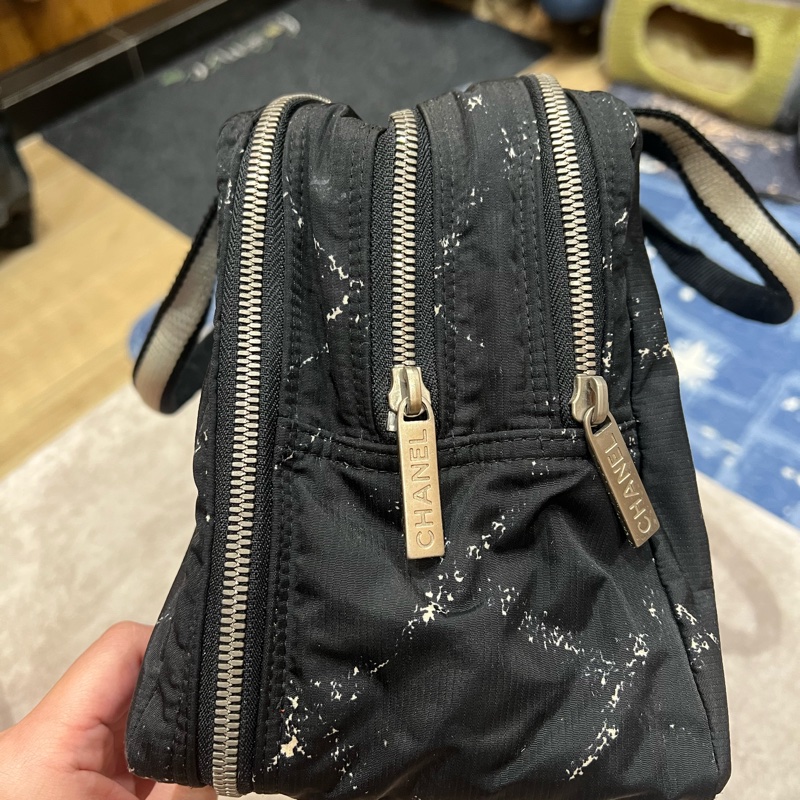 Chanel老香手提帆布旅行包-5