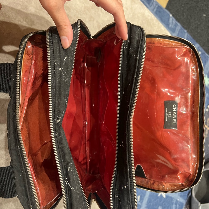 Chanel老香手提帆布旅行包-9