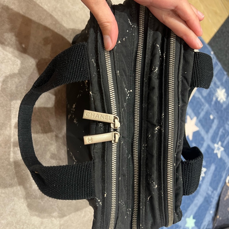 Chanel老香手提帆布旅行包-13