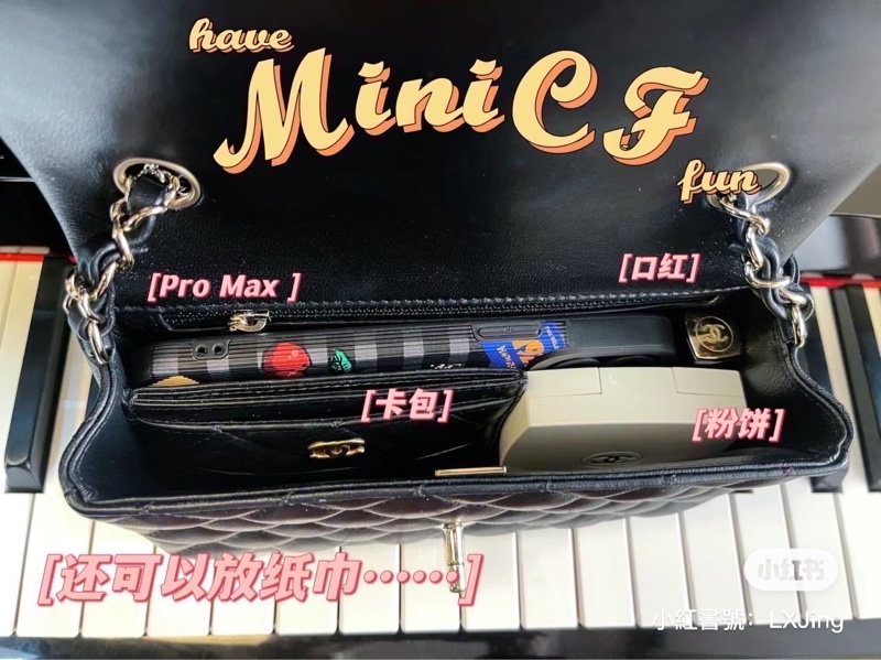 「M.Y精品」 全新 送禮 Chanel 小香 晶片款 cf20 coco20 大mini 黑銀-2