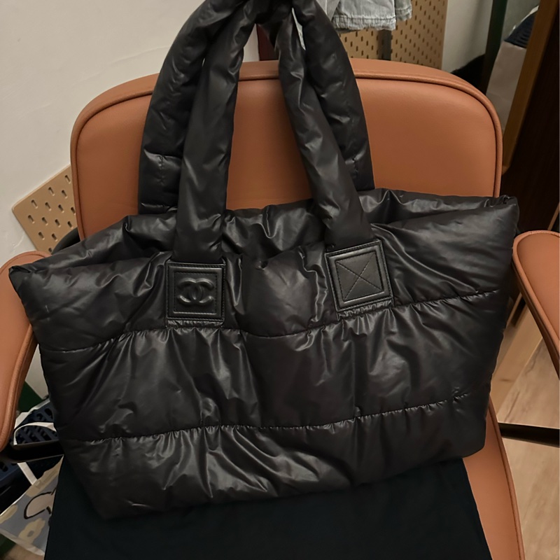 Chanel羽绒 tote 有卡-6