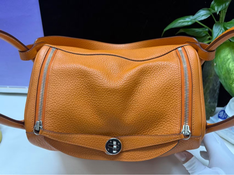 🌈Hermes🧡Lindy 30🧡愛馬仕橙色銀扣🧡98新🌟TC皮🌟-2