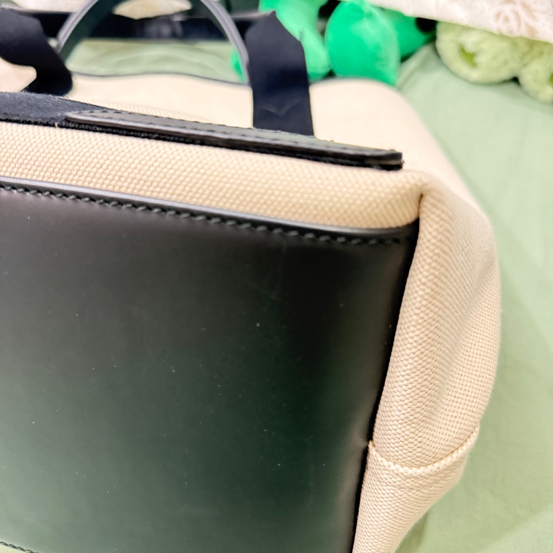 巴黎世家 Balenciaga caba S 帆布手提包 肩背包 黑白配色-11