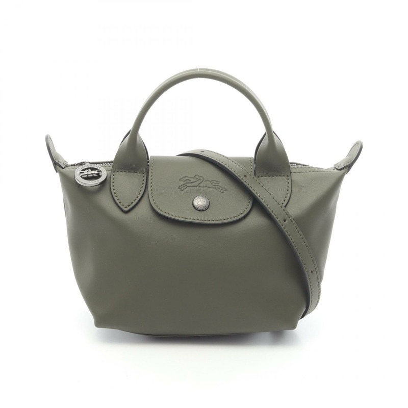 Longchamp Le Pliage Extra XS 手提包 L1500987549 皮革 卡其色 全新 女款-0
