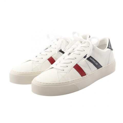 MONCLER MONACO2 運動鞋 4M00180M449600142 皮革白色紅色黑色全新男式