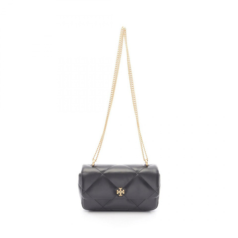 Tory Burch 迷你 KIRA DIAMOND QUILT FLAP BAG 肩背包 154710001 皮革 黑色 全新 女款