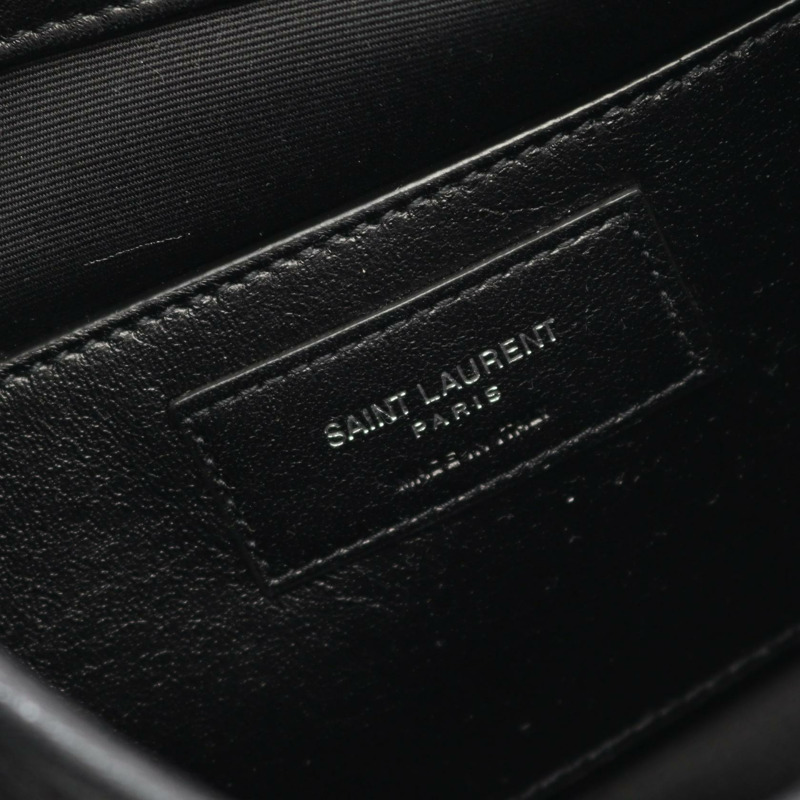 SAINT LAURENT PARIS Niki 小號單肩包 776611AAC3O1000 皮革 黑色 二手 男款-3