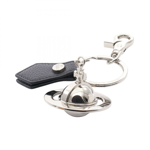 Vivienne Westwood Orb 鑰匙圈 8203011LUOM0014N403 皮革金屬銀色黑色全新男女通用