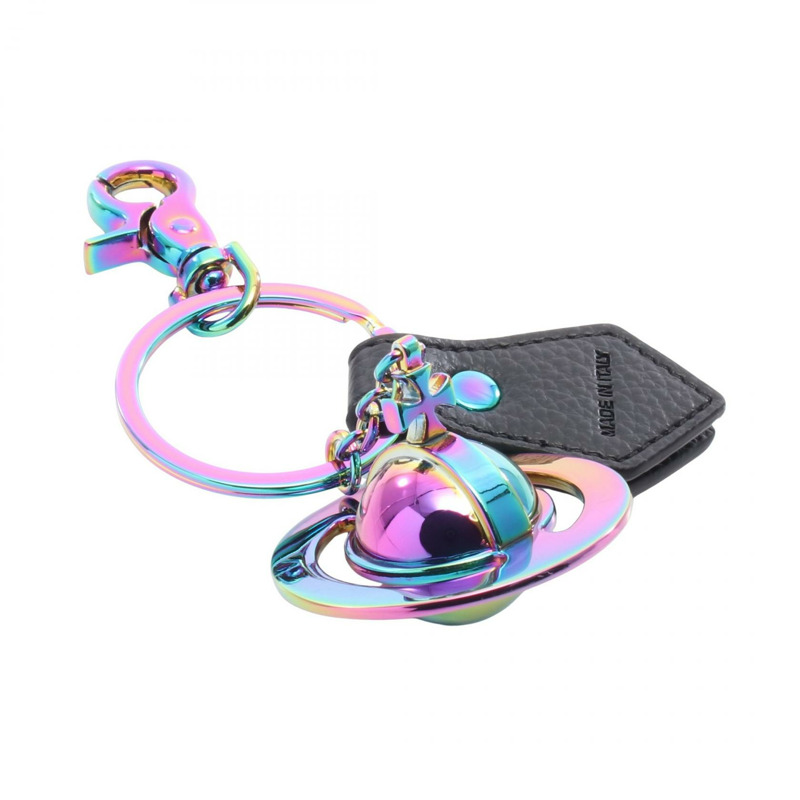 Vivienne Westwood Orb 鑰匙圈 8203011JUOM0014N403 皮革金屬多色黑色全新男女通用-1