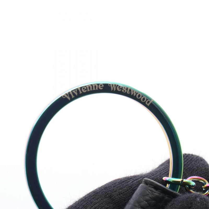 Vivienne Westwood Orb 鑰匙圈 8203011JUOM0014N403 皮革金屬多色黑色全新男女通用-2
