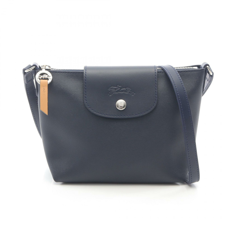 Longchamp LE PLIAGE CITY Le Pliage City 單肩包 10164HYQ556 PVC 塗層帆布皮革海軍藍 全新 女款-0