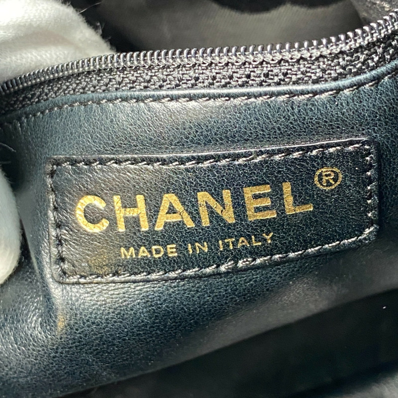 CHANEL 女士鏈條托特包,帶 Coco 標誌和兔皮,9 號,單肩包-9