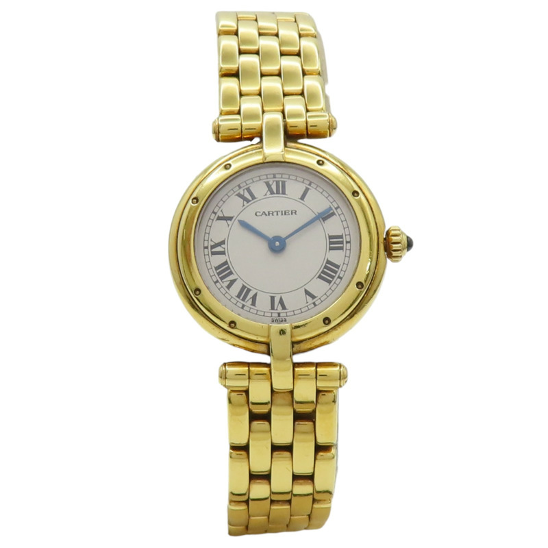 銀色錶盤 18K黃金 Panthere Vendome 腕錶 W25024B9【Cartier 卡地亞】 W25024B9-1