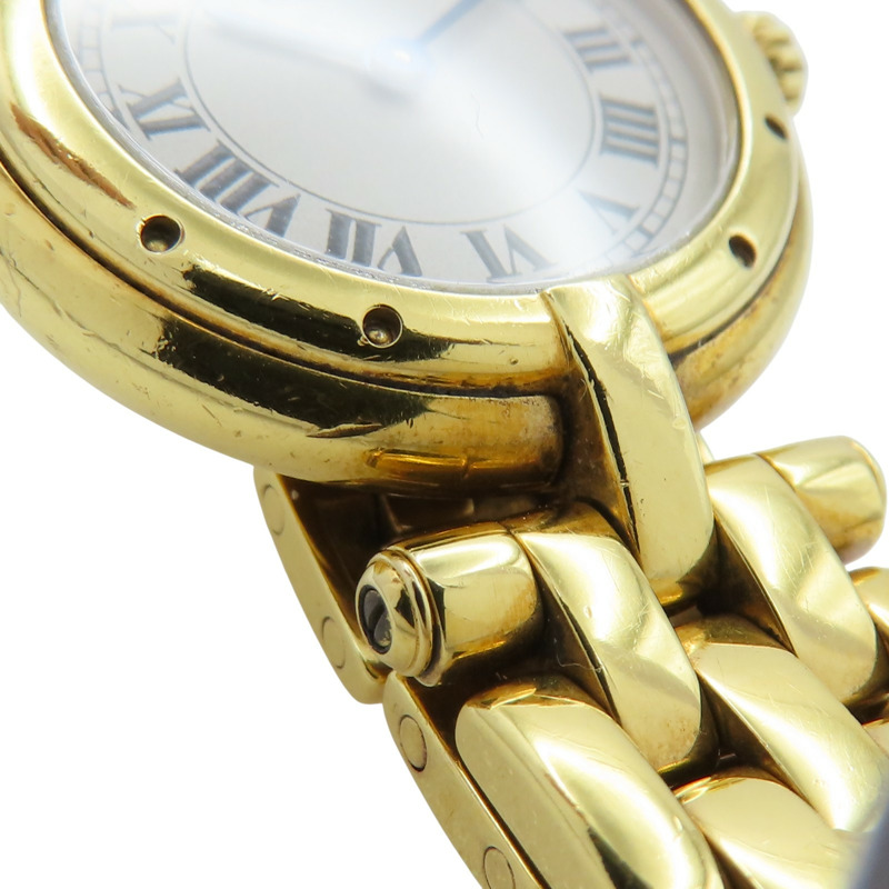 銀色錶盤 18K黃金 Panthere Vendome 腕錶 W25024B9【Cartier 卡地亞】 W25024B9-11