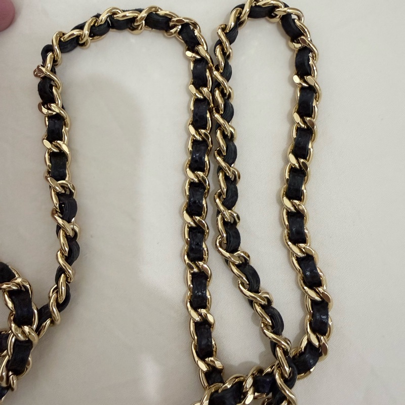 Chanel Woc黑金荔枝皮-14
