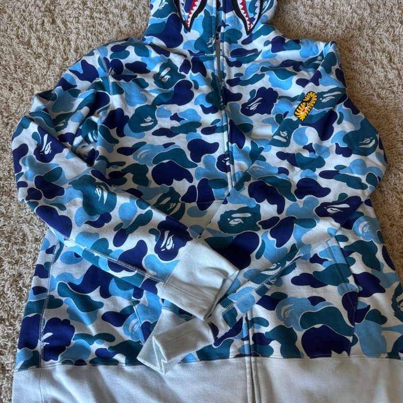 A BATHING APE® ABC CAMO 迷彩鯊魚全拉鍊連帽衫-3