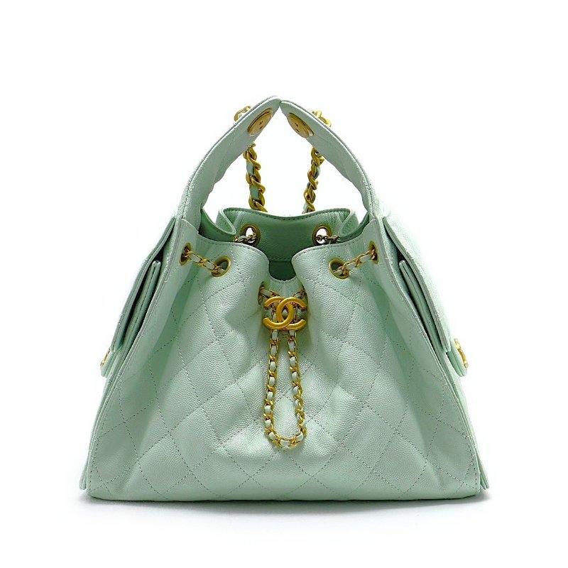 CHANEL 25 Hobo bag - 小號薄荷綠金-0