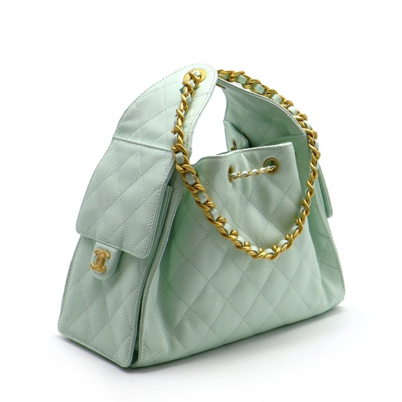 CHANEL 25 Hobo bag - 小號薄荷綠金-1
