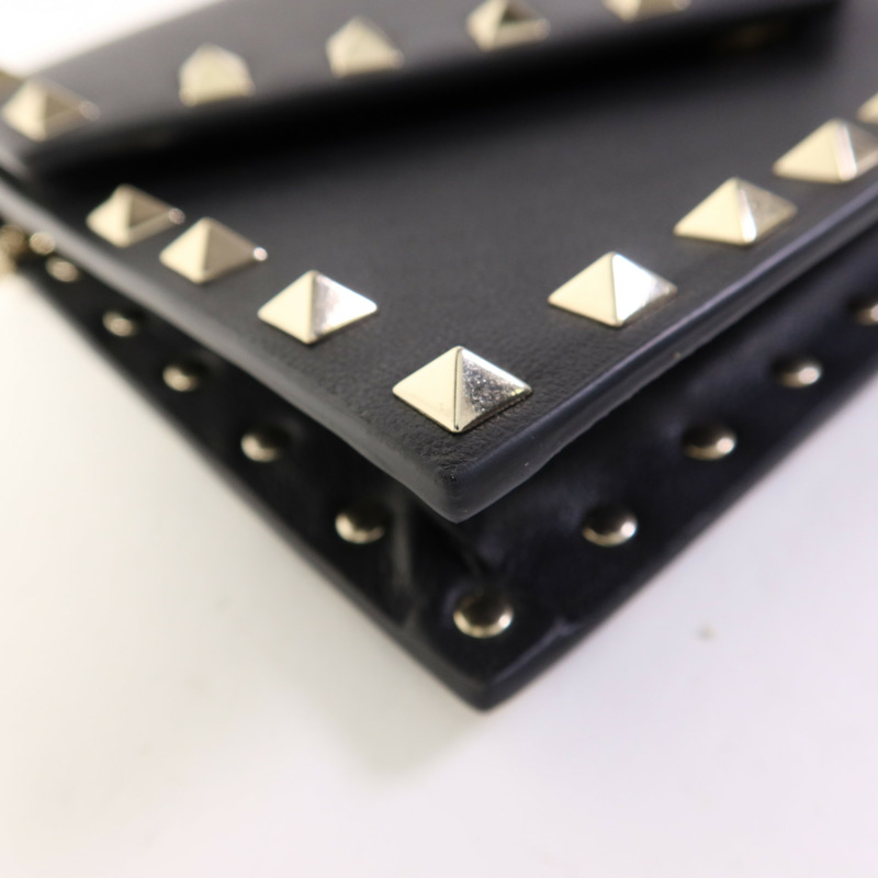 Valentino 牛皮皮革Chain Shoulder Bag金扣鏈帶肩背袋-10