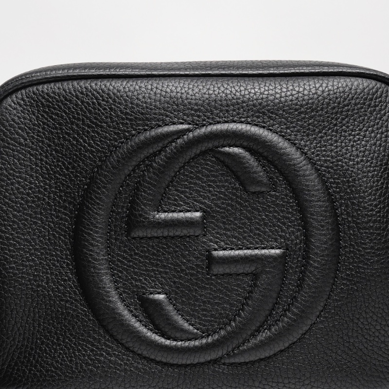 Gucci 雙G浮雕小牛皮流蘇 SOHO 斜背包-2