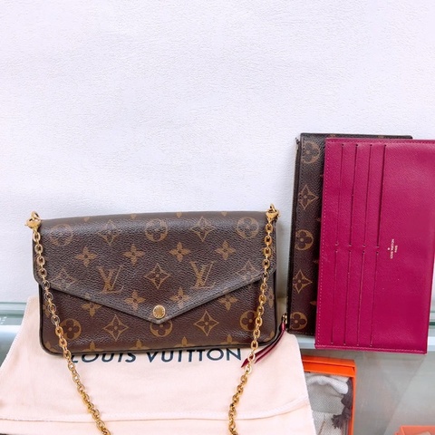 Lv felicie woc 皮夾鏈條包