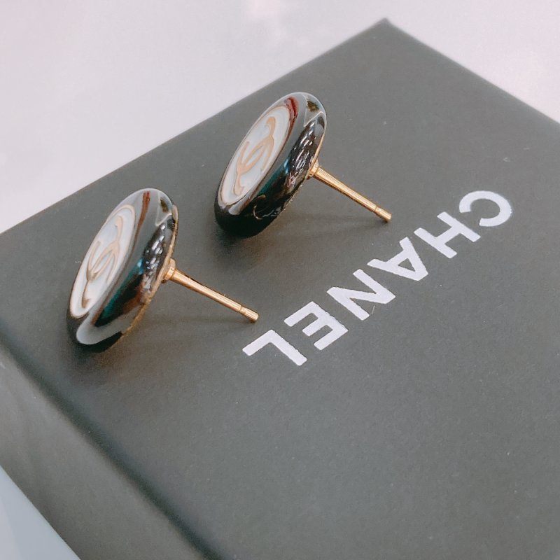 MS0343 Chanel 香奈兒 經典黑白拼色  CC Circle Black and White x GHW-4