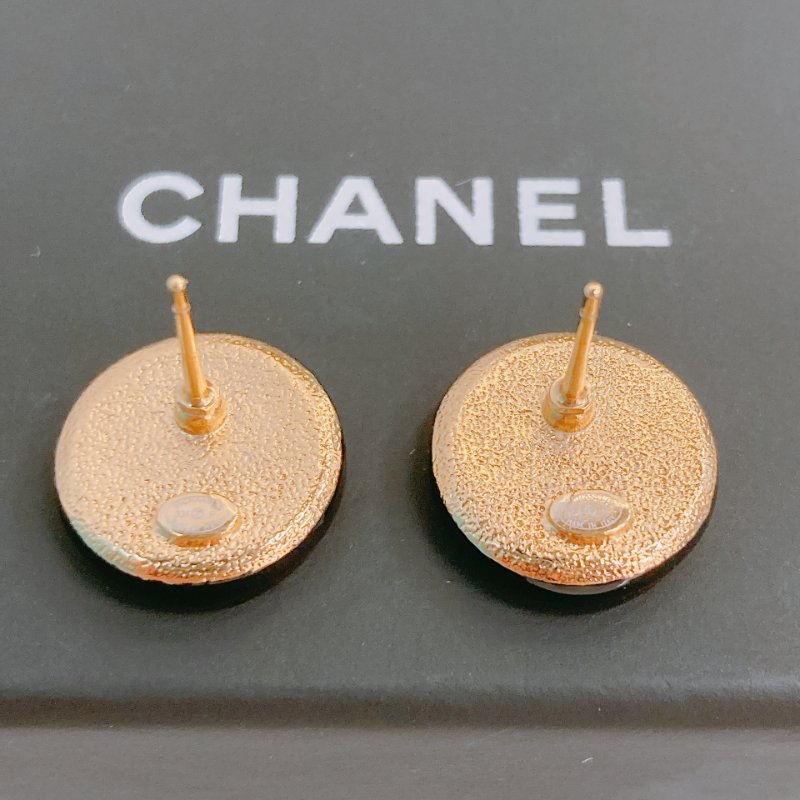 MS0343 Chanel 香奈兒 經典黑白拼色  CC Circle Black and White x GHW-5