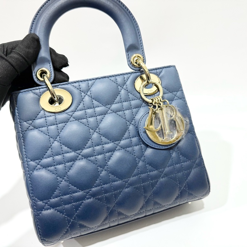 DIOR藍色漸層小號黛妃包M0538ONGE-8