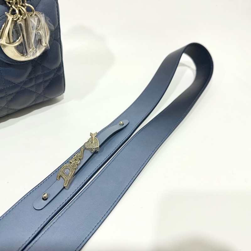 DIOR藍色漸層小號黛妃包M0538ONGE-12