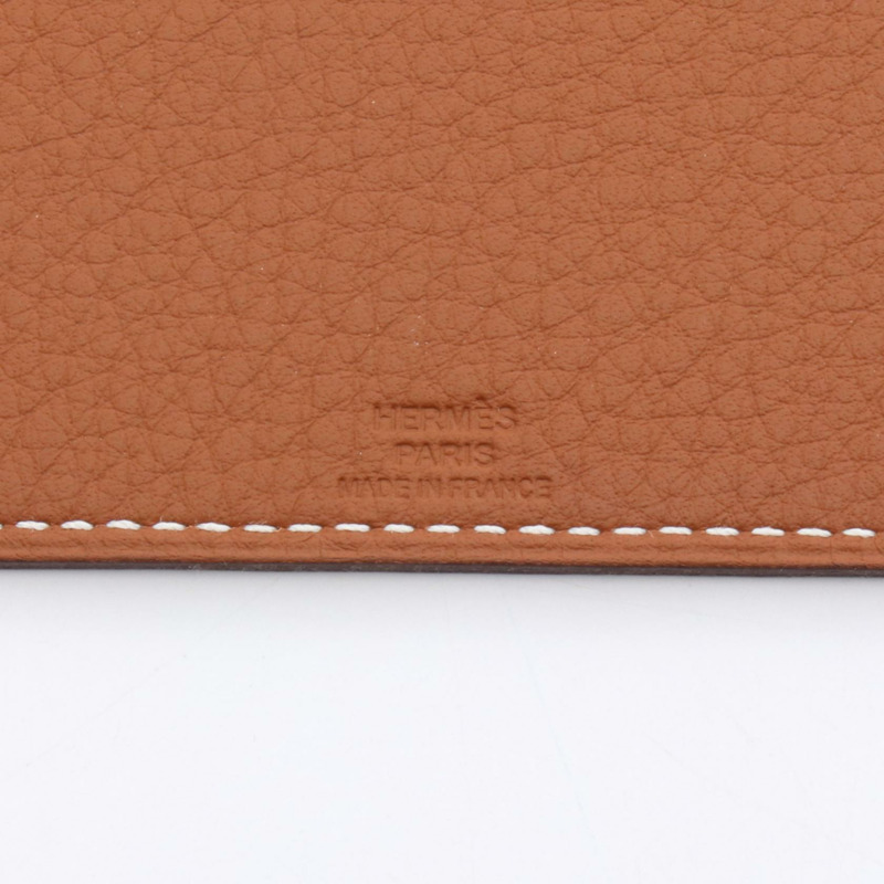 HERMES Mises et relances 桌巾滑鼠墊 皮革 棕色 二手 中性款 Z 2021-2