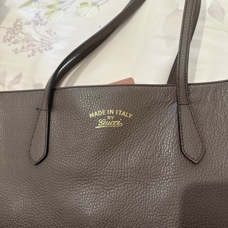 Gucci 牛皮托特包-14