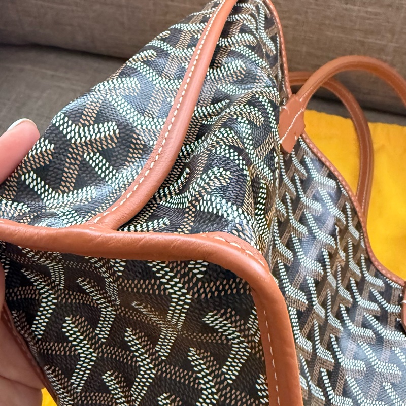 【Goyard 】Anjou Mini tote bag 經典咖啡棕色-4