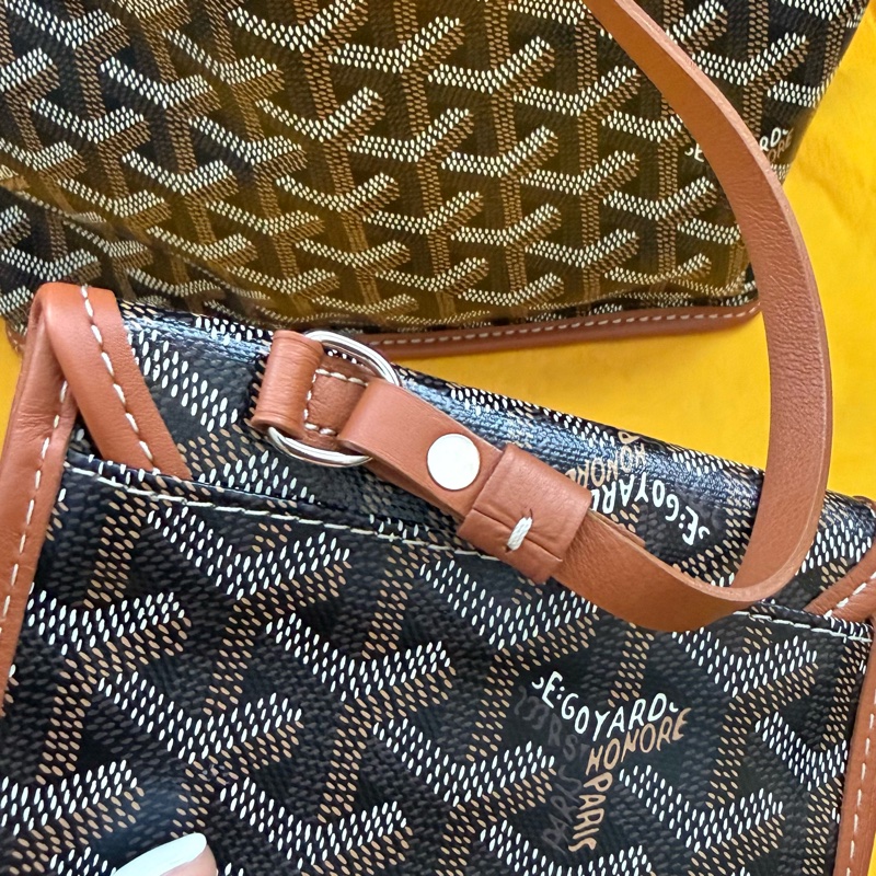 【Goyard 】Anjou Mini tote bag 經典咖啡棕色-14