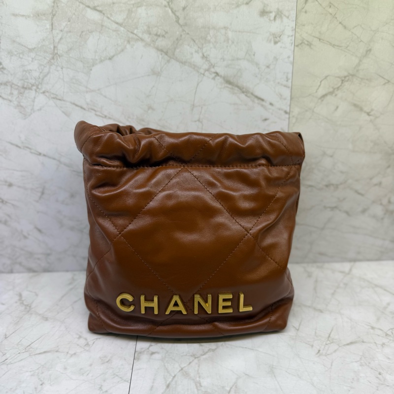 CHANEL 咖色Min22包 晶片-0