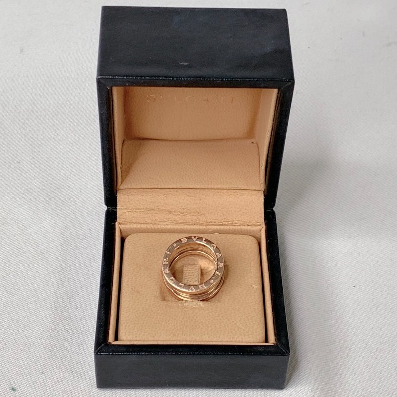 BVLGARI B.ZERO1玫瑰金三環戒指-0