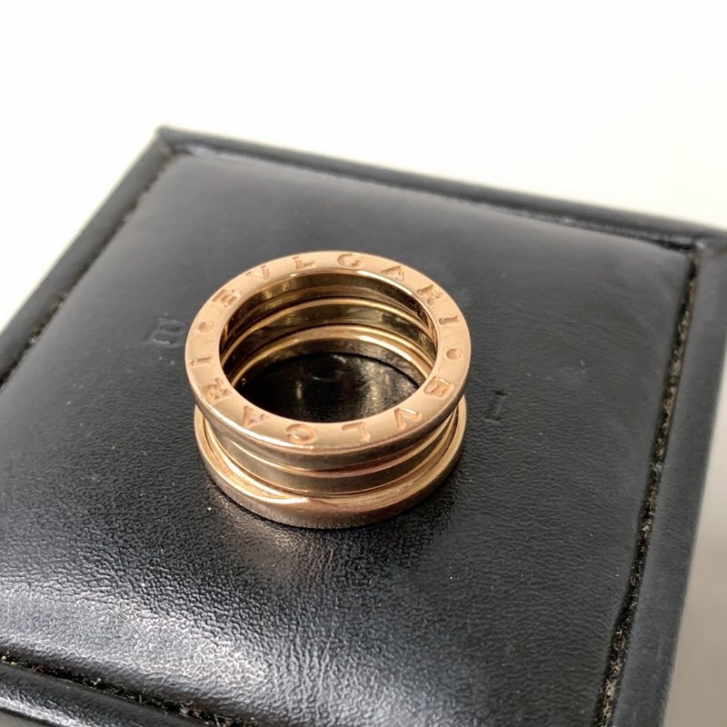 BVLGARI B.ZERO1玫瑰金三環戒指-1