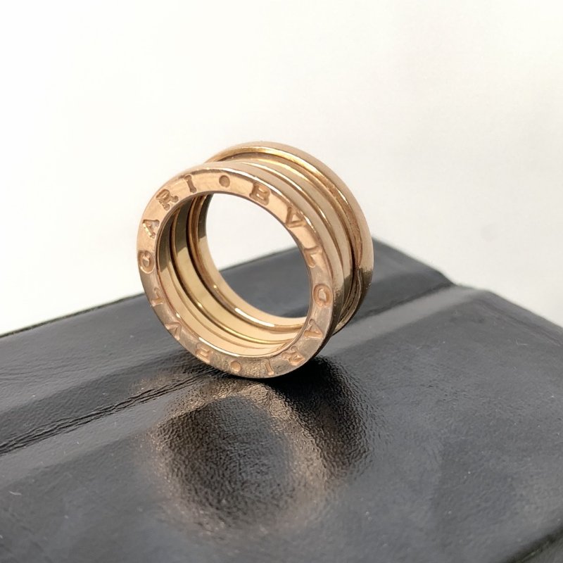 BVLGARI B.ZERO1玫瑰金三環戒指-2