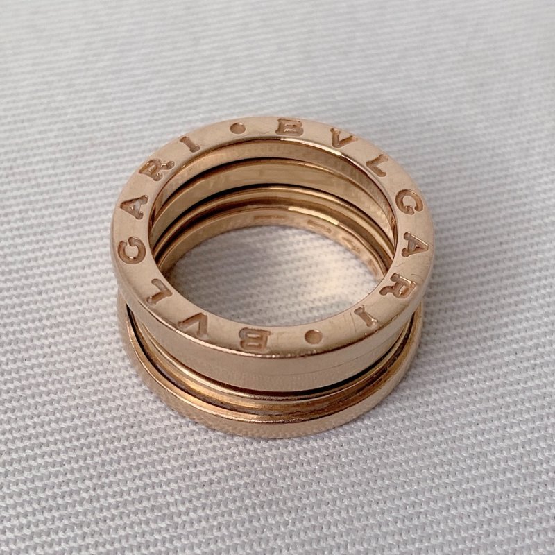 BVLGARI B.ZERO1玫瑰金三環戒指-4